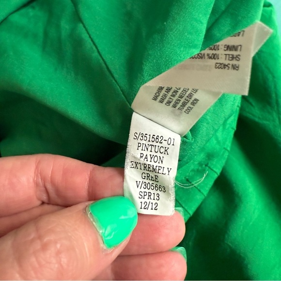 GAP Green Smocked Skater Mini Skirt - Picture 6 of 9